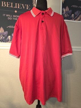 NFINITY Red Polo with White Trim
